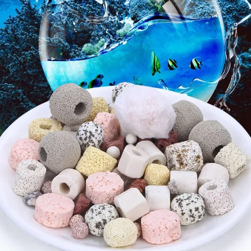 100g 10 Types Aquarium Bio Balls Biochemical Ball Filter Media for Aquarium Filter Accessories for Fish Tank