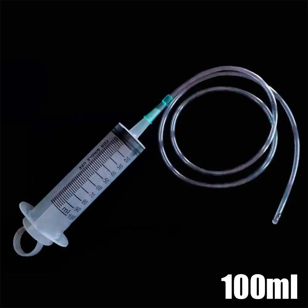 100/300/550ml Syringe Large Syringes Reusable Needle Barrel Oil Pump with Scale Oil Suction Vacuum Syringe Pistol Pump Extractor
