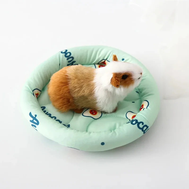 Circular Hamster Bed Comfortable Sleep Mat Pad for Hedgehog Squirrel Mice Rats Guinea Pig Chinchilla Small Animal Soft Cushion