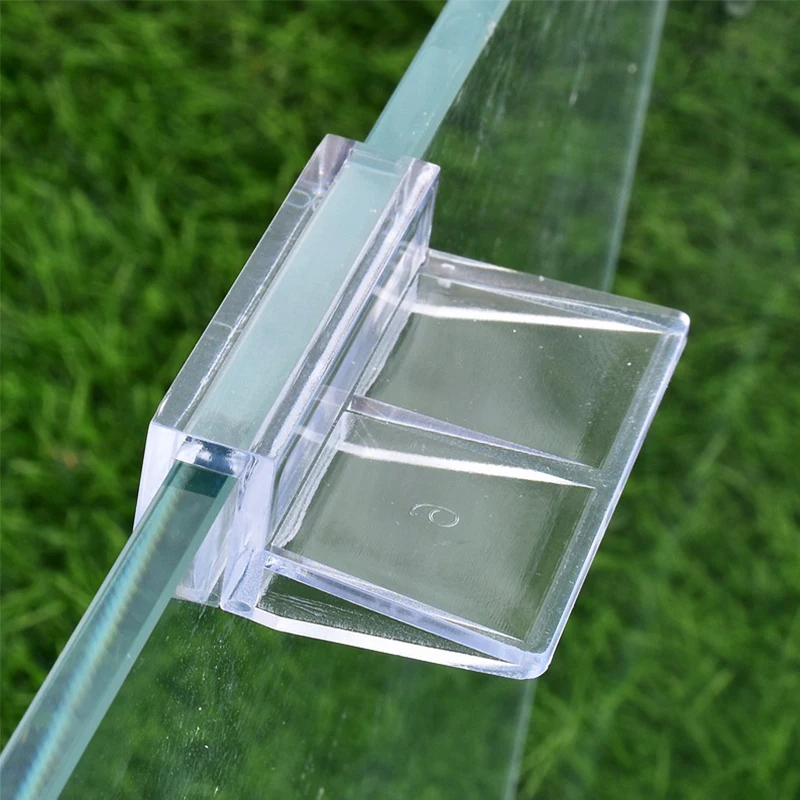 8Pcs 5/6/8/10/12mm Aquarium Acrylic Clip Glass Cover Support Holders Accessories Transparent Fish Tank Cover Plate Bracket Clamp