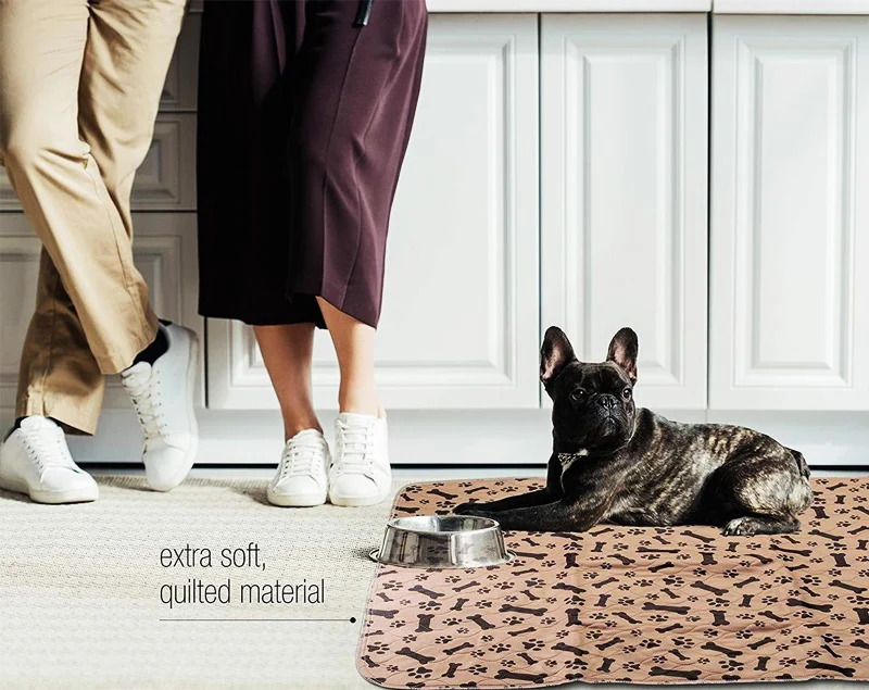 Washable Pee Pads for Dogs Winter Large Reusable Puppy Pet Training Floor Mats Absorbent Leakproof Whelping Potty and Crate Use