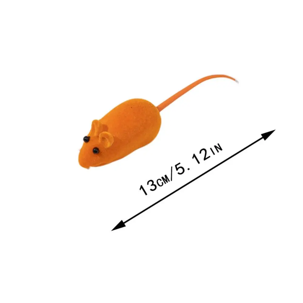 Rubber Cat Toy New Sound Mouse Model Kitten Interactive Toy Playing Teasing Plush Cat Teaser Toy Pet