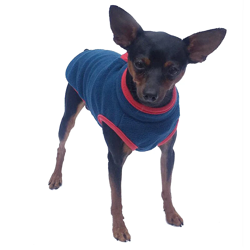 Winter Dog Clothes Soft Fleece Warm Puppy Cat Vest For Small Dogs Shih Tzu Chihuahua Jacket Pug French Bulldog Coat Pet Costume