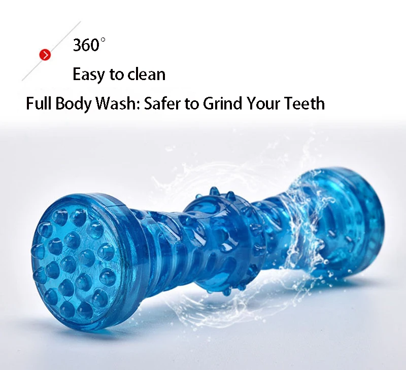 Resistant Bite Resistant Pet Toy Toothbrush Bone Sturdy Dog Toy Interactive Puppy Game Toy Dog Bone Rubber Puppy Chew Toy Dog