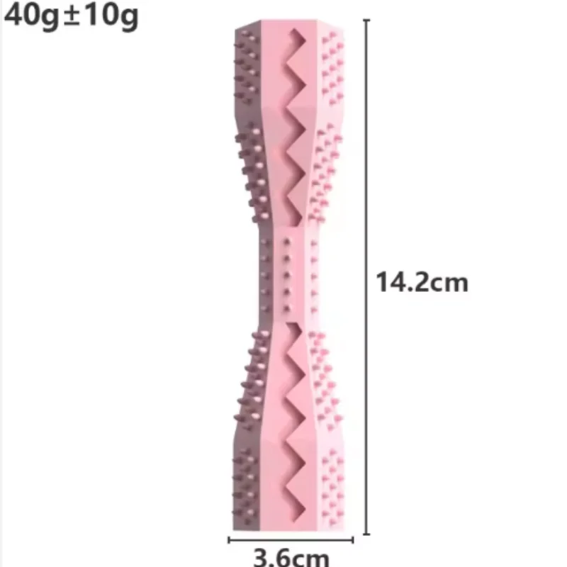 Resistant Bite Resistant Pet Toy Toothbrush Bone Sturdy Dog Toy Interactive Puppy Game Toy Dog Bone Rubber Puppy Chew Toy Dog