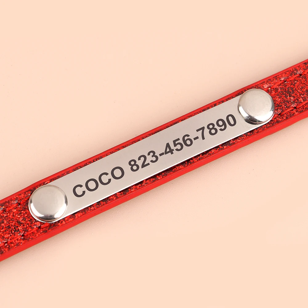 Personalized Cat ID Collar Anti-lost Puppy Cats Name Collars Custom Pet ID Name Tag Collars For Small Dogs Cats Bell Accessories