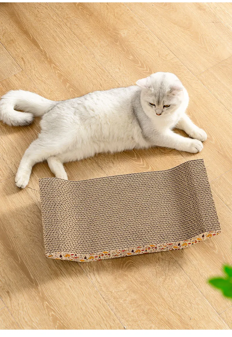 Cat Toys Pet Cat Scratching Board Corrugated Cardboard Pad Grinding Nails Interactive Protecting Furniture Cats Scratcher Toy