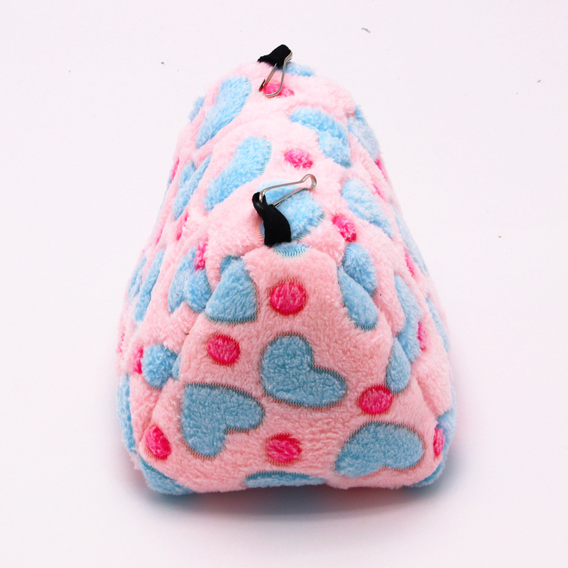 Random Color Cute Hamster House Winter Thickening Warm Soft Beds Small Animal Nest for Hamster Rabbit Squirrel Pet Mini Cage
