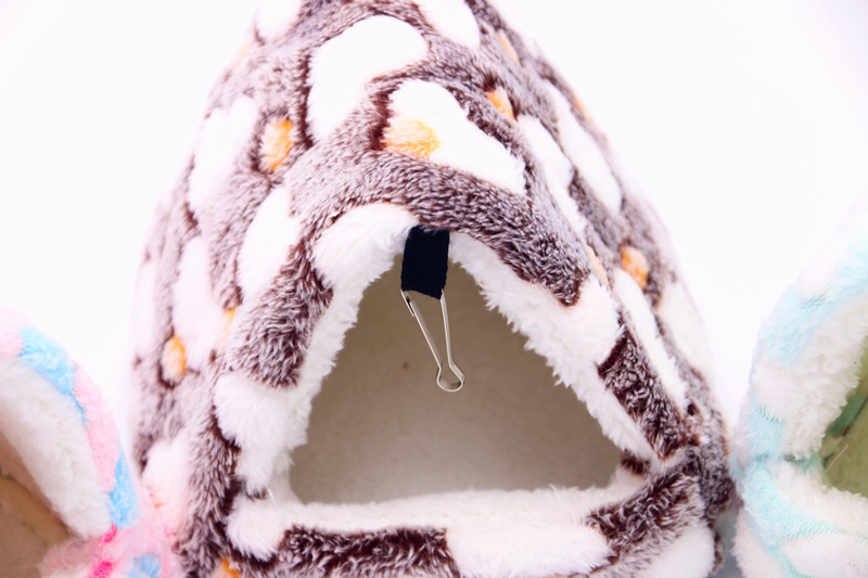 Random Color Cute Hamster House Winter Thickening Warm Soft Beds Small Animal Nest for Hamster Rabbit Squirrel Pet Mini Cage