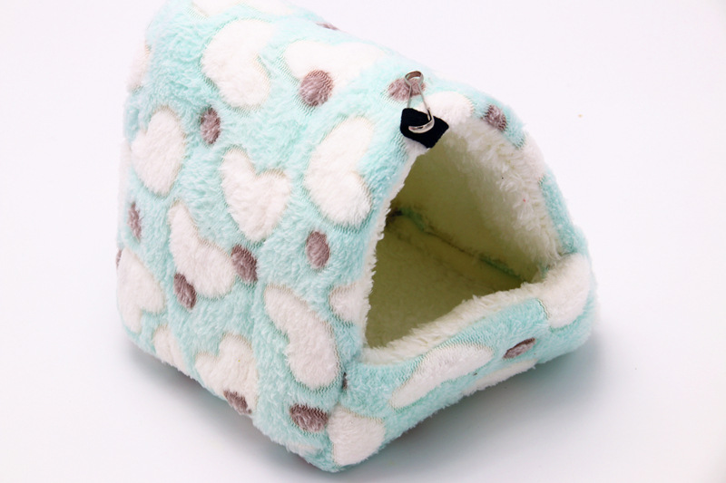 Random Color Cute Hamster House Winter Thickening Warm Soft Beds Small Animal Nest for Hamster Rabbit Squirrel Pet Mini Cage
