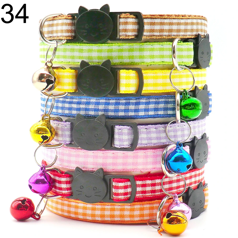 100Pcs Collar for Dogs Cat Necklace Training Choker Neck Personalized Cartoon Printed Dog Id Tag Accessories Anti-lost