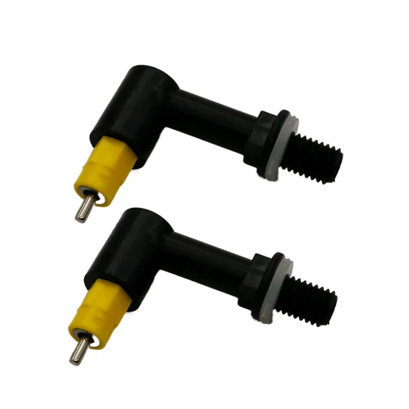 2/4/6 Pcs Chicken Waterer Nipples Drinkers Quail Chicks Turkeys Ducks Poultry Waterer Nipples Leak-Proof Automatic Spring Type