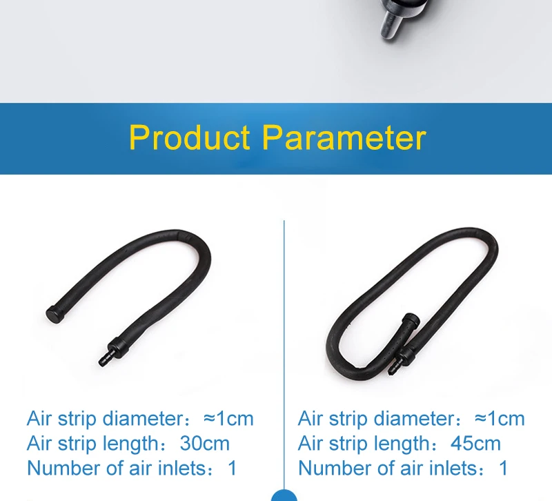 Aquarium Air Pump Oxygen Air Bubble Tube Aerator for Fish Tank Waterscape Bendable Air Stone Pipe Strip Diffuser Accessories