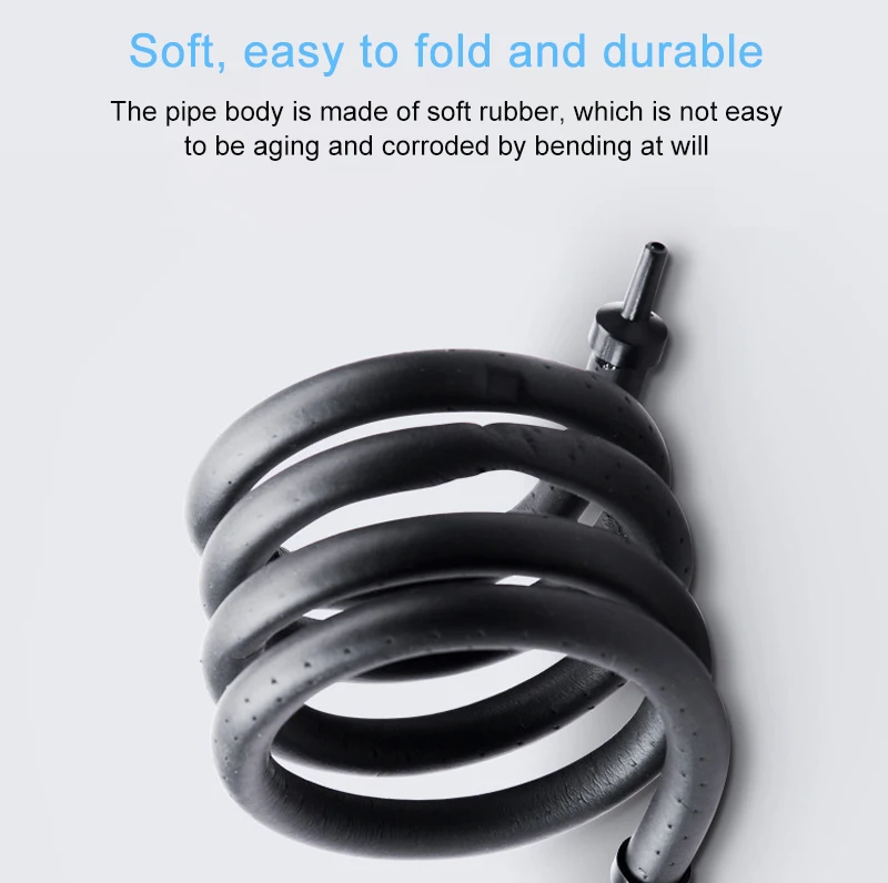 Aquarium Air Pump Oxygen Air Bubble Tube Aerator for Fish Tank Waterscape Bendable Air Stone Pipe Strip Diffuser Accessories