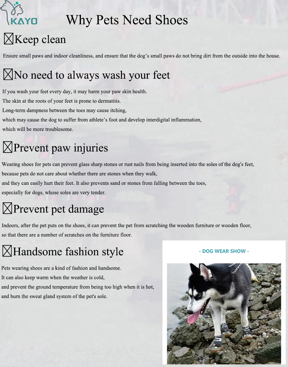 4pcs/set Pet Dog Shoes Reflective Waterproof Dog Boots Warm Snow Rain Pets Booties Anti-slip Socks Footwear For Medium Large Dog