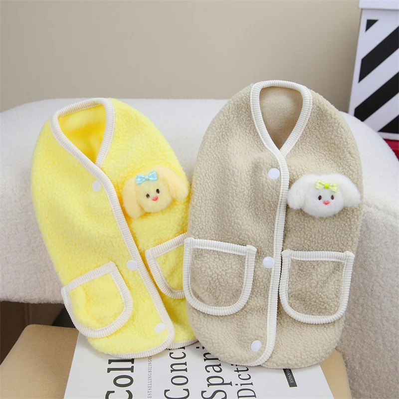 Fashion Sphynx Cat Sweater Cardigan for Cats Gotas Winter Warm Pet Fleece Clothes Garfield Katten Dog Jackets Mascotas Clothing