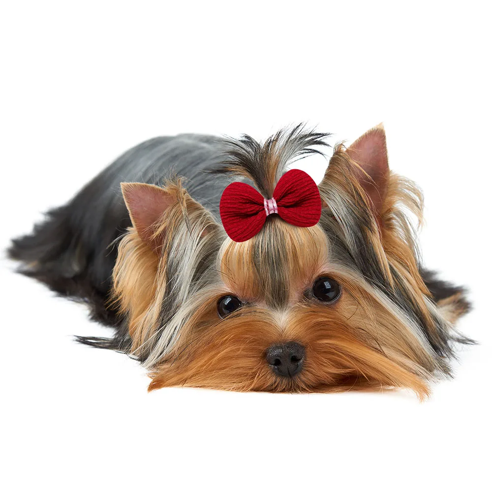 30PCS Handmake Pet Cat Dog Bow Hairpin Cute Hair Clips for Small Dogs Headwear Dog Grooming Accessories Pet Supplies