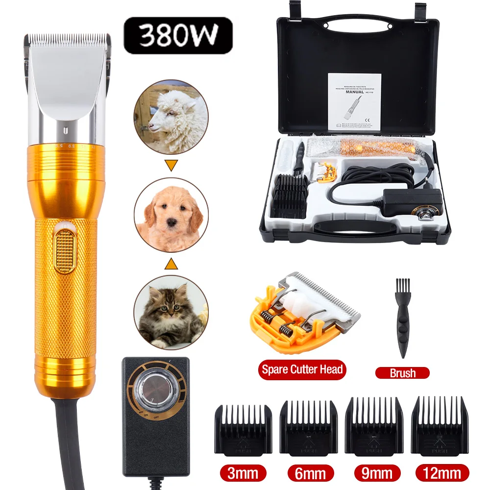 380W Cashmere Goat Shearer 12V Cordless Household Pet (Cat, Dog, Rabbit, Sheep) Hair Trimmer Electric Carpet Tufting Trimmer