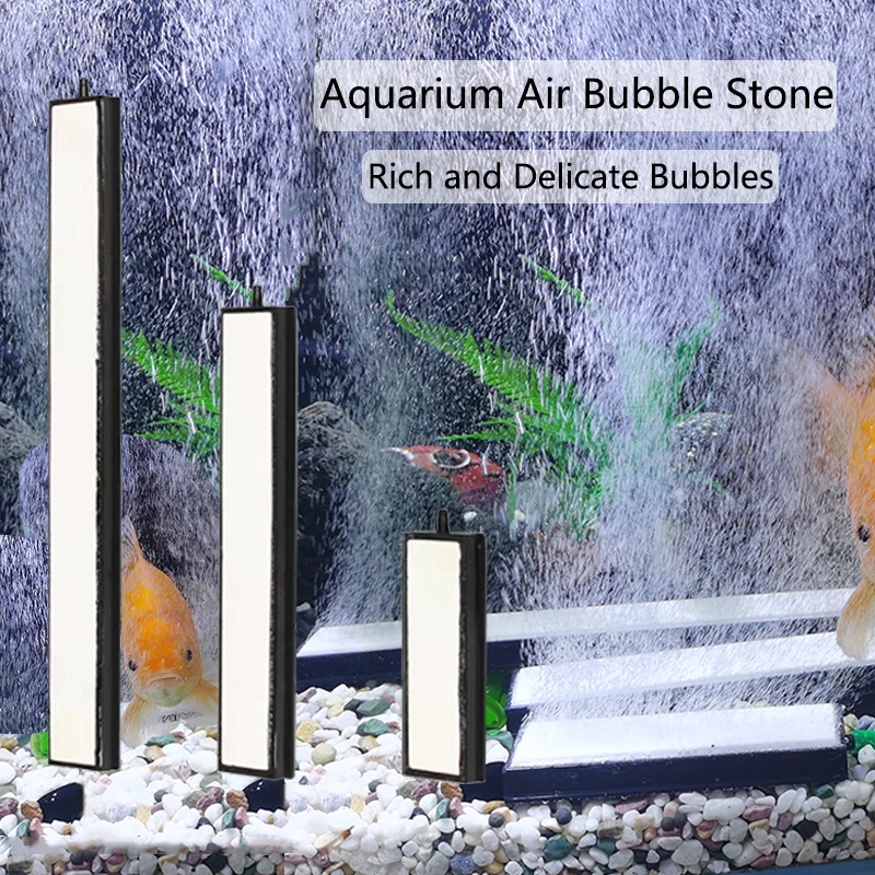 10/20/30cm Nano Air Pump Sand Stone Aquarium Oxygen Pump Fresh Air Stone Nano Bubble Bar Aquarium Fish Tank Aerator Pump Tools