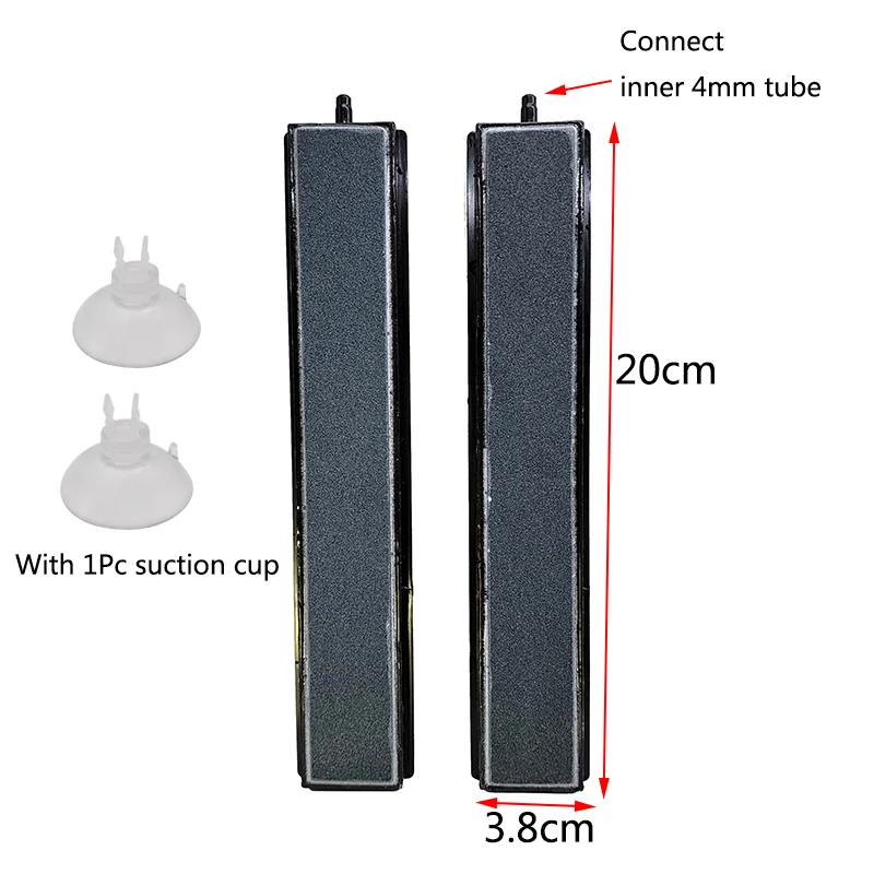 10/20/30cm Nano Air Pump Sand Stone Aquarium Oxygen Pump Fresh Air Stone Nano Bubble Bar Aquarium Fish Tank Aerator Pump Tools