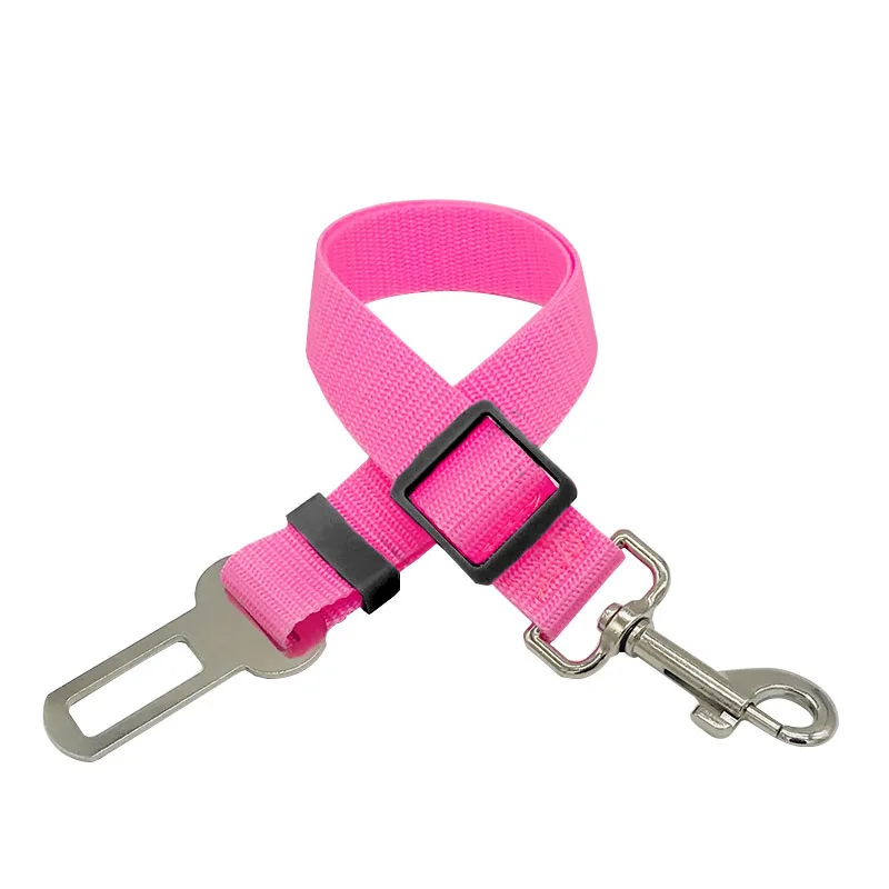 Adjustable Pet Cat Dog Car Seat Belt Pet Seat Vehicle Dog Harness Lead Clip Safety Lever Traction Dog Collars Dog Accessoires