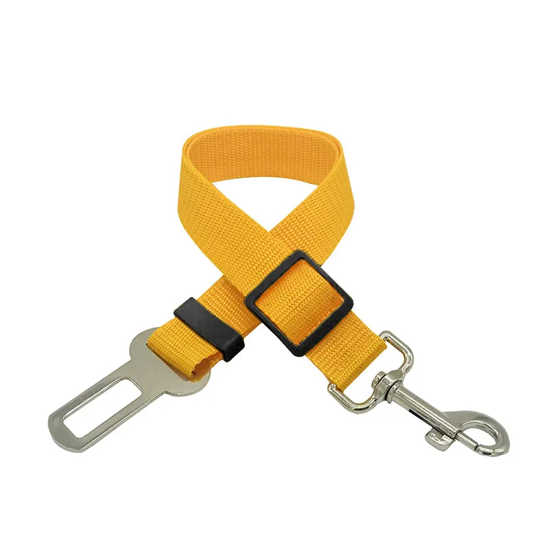 Adjustable Pet Cat Dog Car Seat Belt Pet Seat Vehicle Dog Harness Lead Clip Safety Lever Traction Dog Collars Dog Accessoires