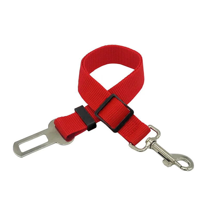 Adjustable Pet Cat Dog Car Seat Belt Pet Seat Vehicle Dog Harness Lead Clip Safety Lever Traction Dog Collars Dog Accessoires