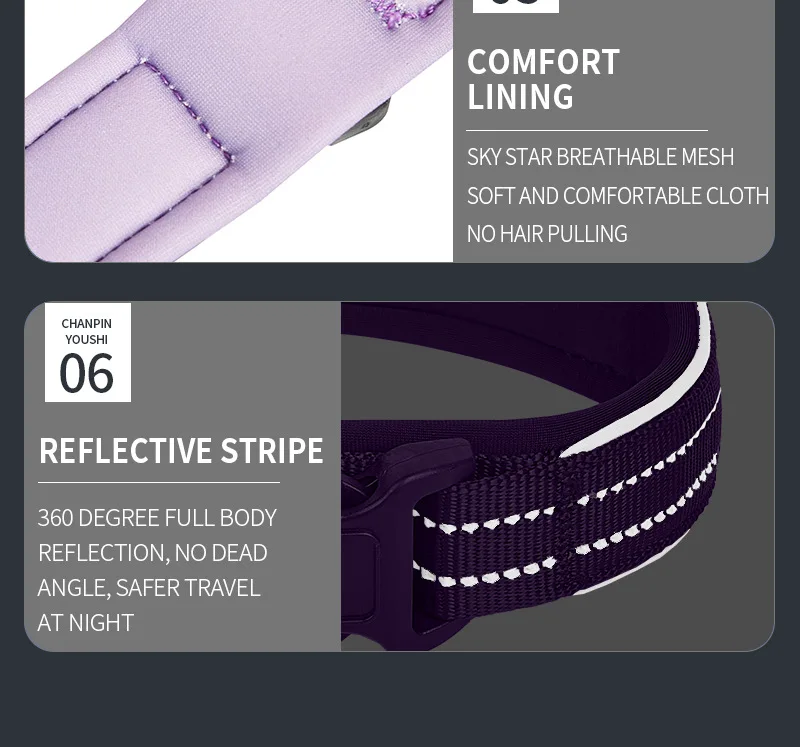 Reflective AirTag Dog Collar, Heavy Duty Dog Collar with Adjustable AirTag Holder Case Accessories for Small Medium Large Dogs