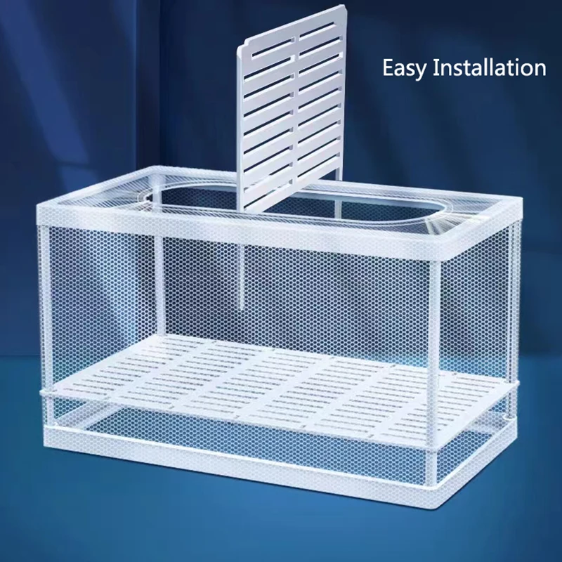 Plastic Aquarium Fish Breeding Isolation Box Fish Tank Aquarium Breeder Hatching Incubator Fish Tanks Isolator Feeding Accessory