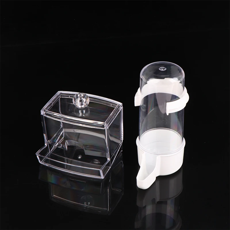Rutin Chicken Automatic Food Feeder Large Capacity Anti-overturning Food Box Poultry Feeding Supplies Clear Food Dispenser