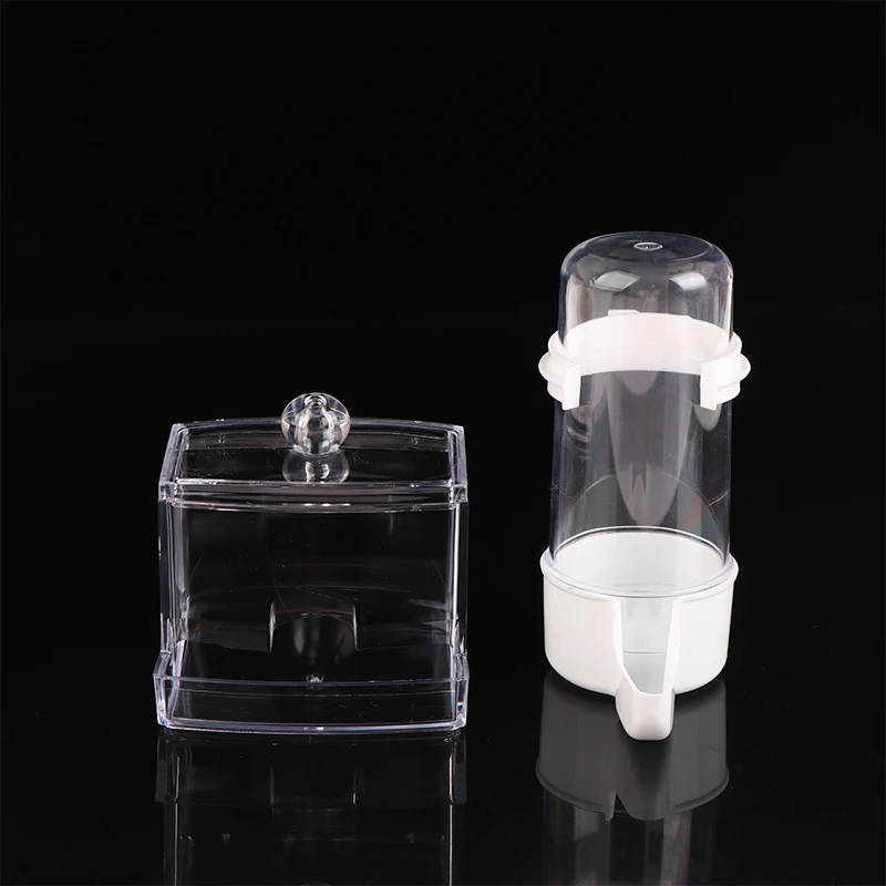 Rutin Chicken Automatic Food Feeder Large Capacity Anti-overturning Food Box Poultry Feeding Supplies Clear Food Dispenser