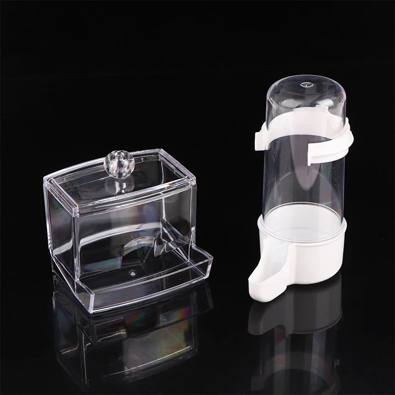 Rutin Chicken Automatic Food Feeder Large Capacity Anti-overturning Food Box Poultry Feeding Supplies Clear Food Dispenser