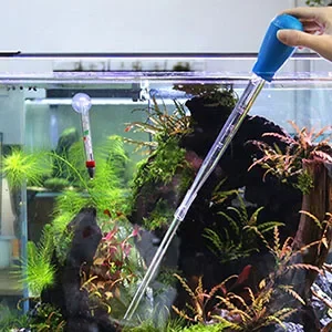 27cm Colorful Stainless Steel Curved Aquarium Tweezers Aquarium Plants Tweezer Straight Fish Tank Cleaner Aquarium Accessories