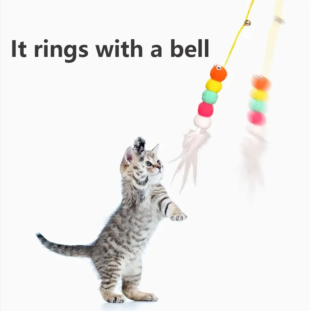 Cat Toy Hanging Simulation Interactive Cat Toy Funny Self Elastic Interactive Toy for Kitten Playing Teaser Wand Pet Supplies