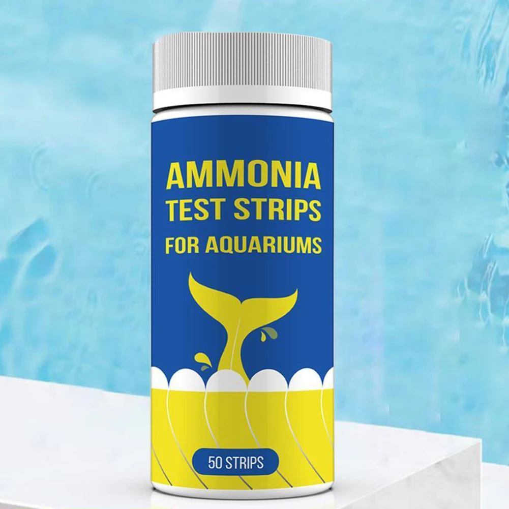 50Pc Ammonia Nitrogen Quick Water Quality Test Strips Paper Kit For Freshwater Saltwater Aquarium For Aquarium Professional