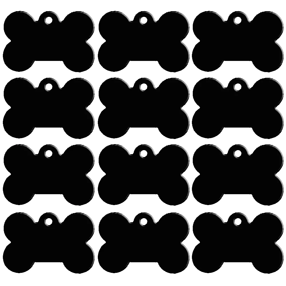 Wholesale 20 pcs/lot Dog Id Tag Double Sides Bone Shape Personalized Dog Puppy Tags Customized Cat Pet Name Phone No. Tag