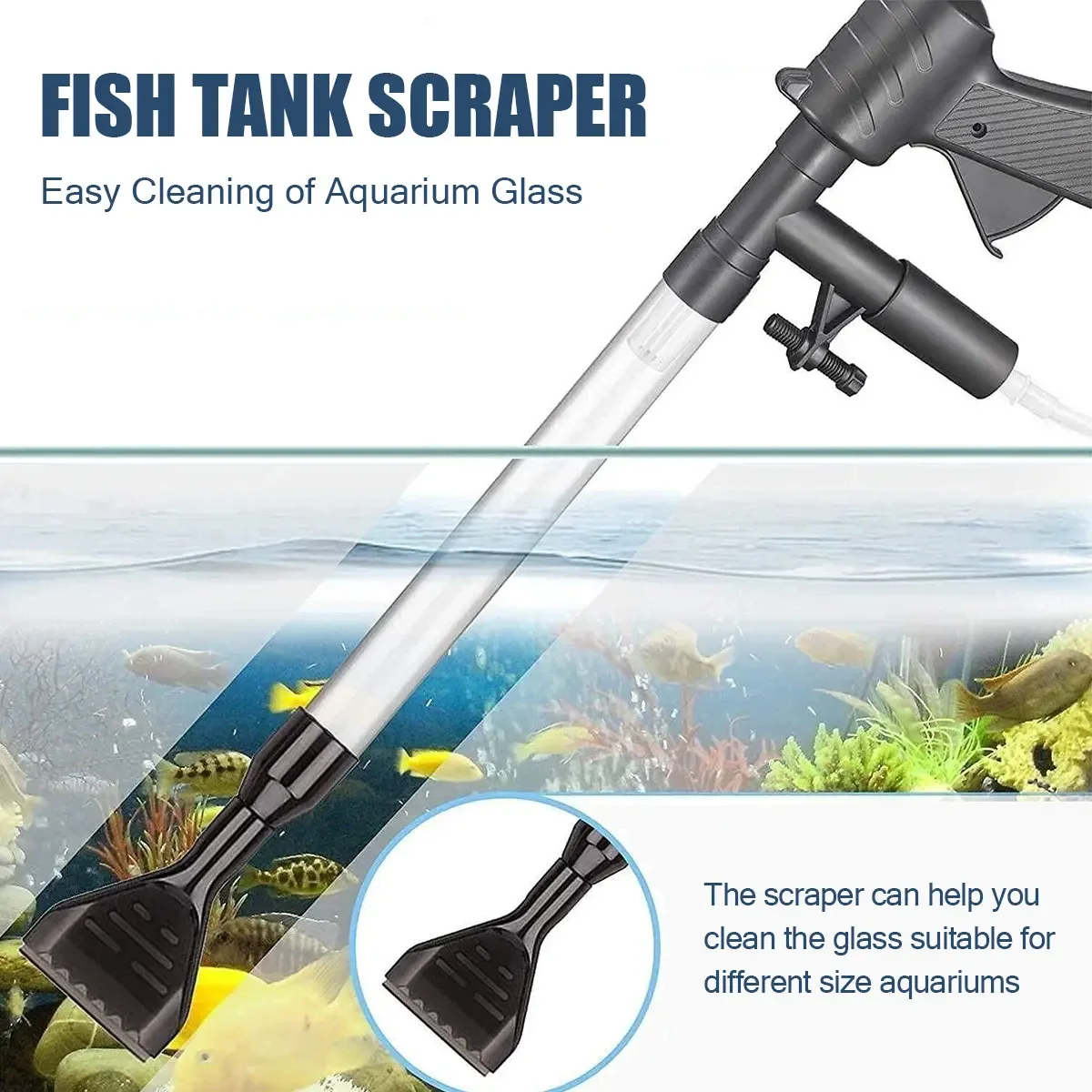 Manual Water Changer Fish Tank Cleaning Tool Aquarium Sand Gravel Cleaner Siphon Principle Fish Tank Accessories