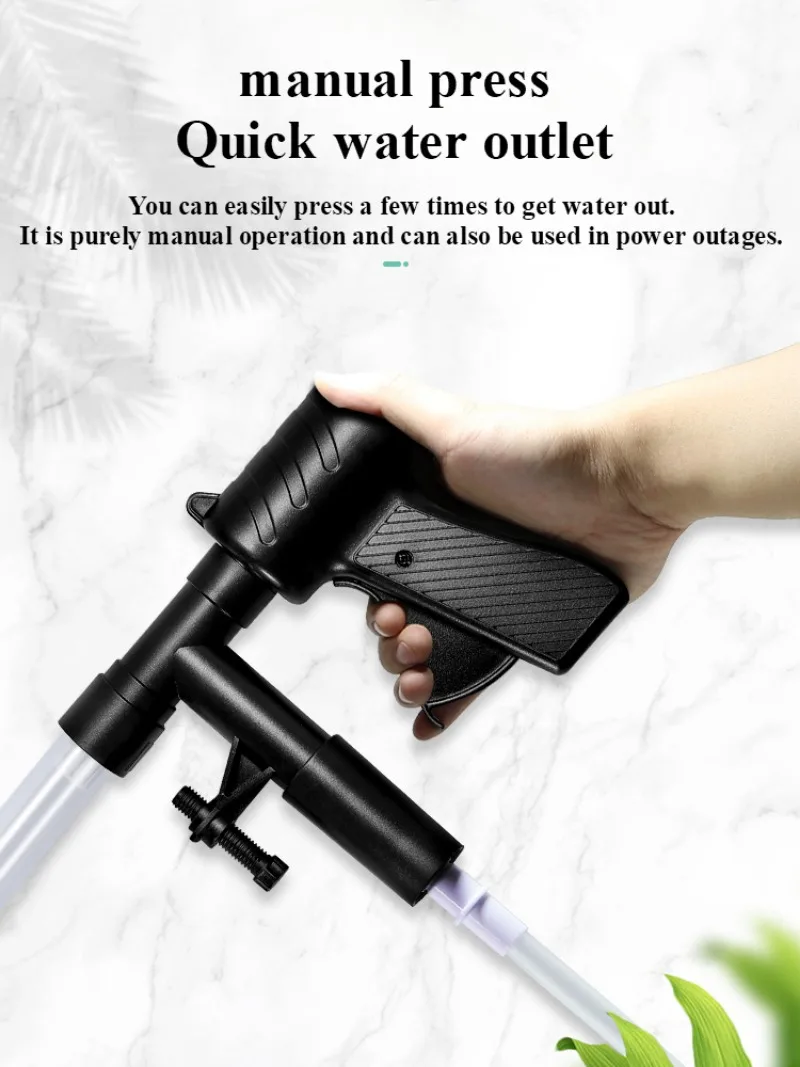 Manual Water Changer Fish Tank Cleaning Tool Aquarium Sand Gravel Cleaner Siphon Principle Fish Tank Accessories