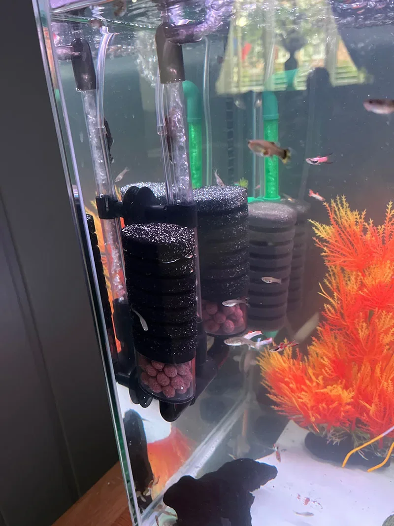 New Aquarium Filter for Aquarium Fish Tank Air Pump Skimmer Biochemical Sponge Filter Aquarium Bio Filters Filtro Aquario