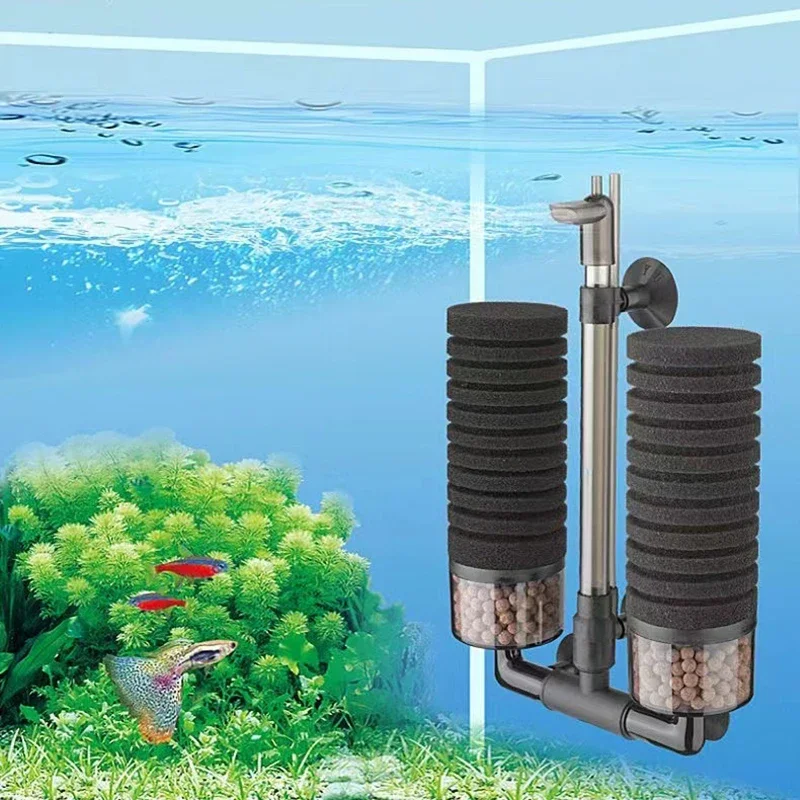 New Aquarium Filter for Aquarium Fish Tank Air Pump Skimmer Biochemical Sponge Filter Aquarium Bio Filters Filtro Aquario