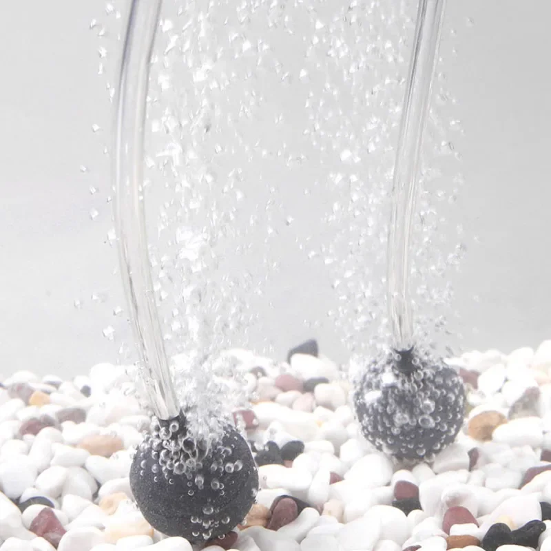 2cm/3cm/4cm/5cm Fish Tank Aquarium Air Stone Oxygen Aerator Increasing Air Bubble Pond Pump Hydroponic Oxygen Supply Great