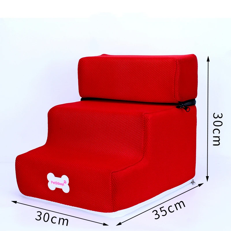 Hot Dog House Dog Stairs Pet 2/3 Steps Stairs for Small Dog Cat Pet Ramp Ladder Anti-slip Removable Dogs Bed Stairs Pet Supplies
