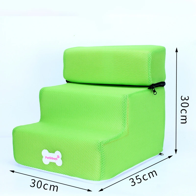 Hot Dog House Dog Stairs Pet 2/3 Steps Stairs for Small Dog Cat Pet Ramp Ladder Anti-slip Removable Dogs Bed Stairs Pet Supplies