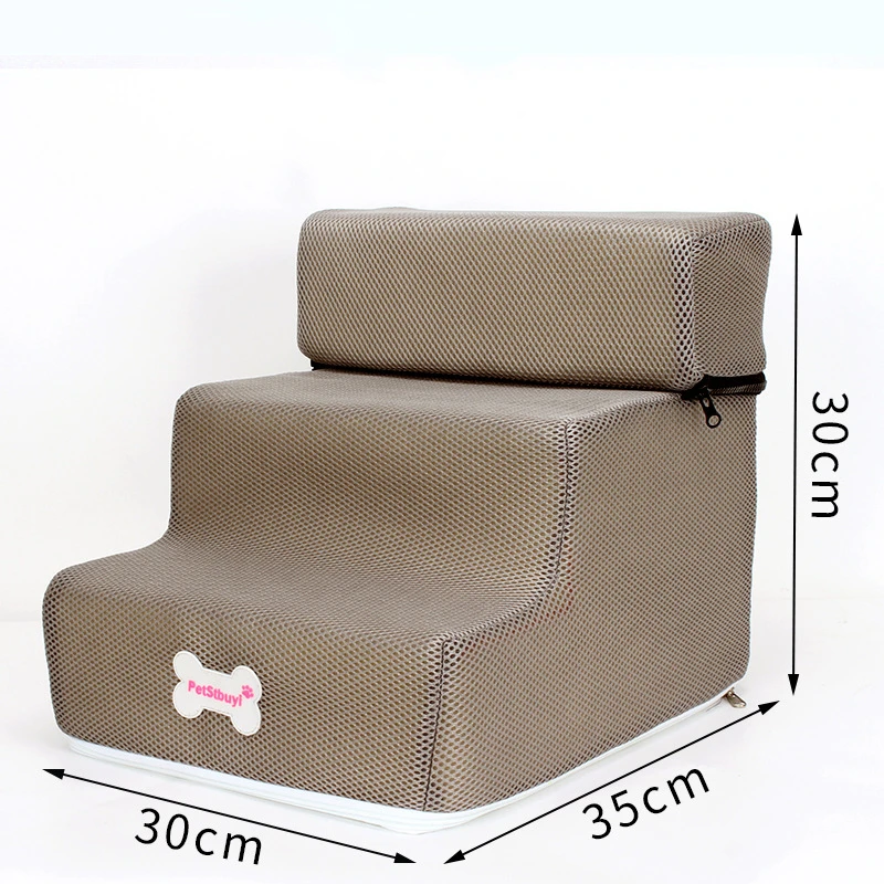 Hot Dog House Dog Stairs Pet 2/3 Steps Stairs for Small Dog Cat Pet Ramp Ladder Anti-slip Removable Dogs Bed Stairs Pet Supplies