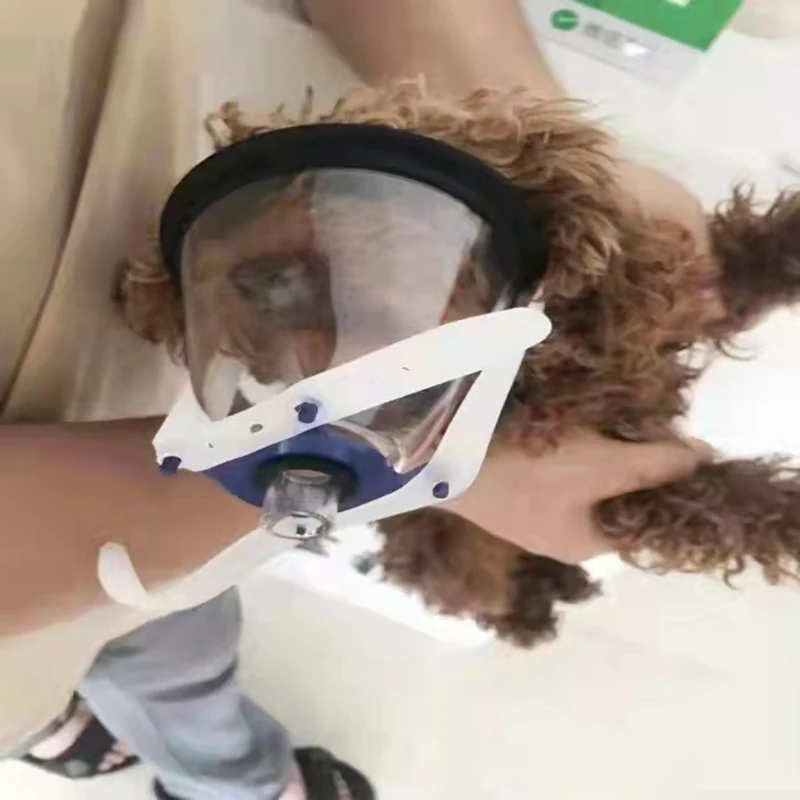 Pet Breathing Mask Animal Anesthesia For Cat Dog Bird Snake Rat Exotic With Oxygen Onhalation Atomization Clinic Hospital