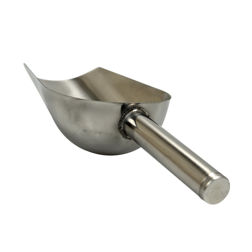 Pet Food Shovel Stainless Steel Dog Feeding Shovel Cat Dry Food Scoop Large Capacity Thickening Dog Food Scoop Spoon 23.5X8X5Cm