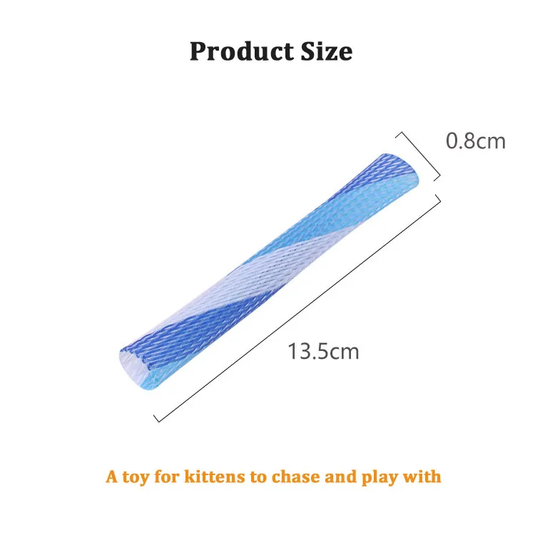 Cat Toys Colorful Spring Hose Kitten Grinding Claw Telescopic Spring Chew Toy Pet Interactive Training Chase Toys Pet Supplies