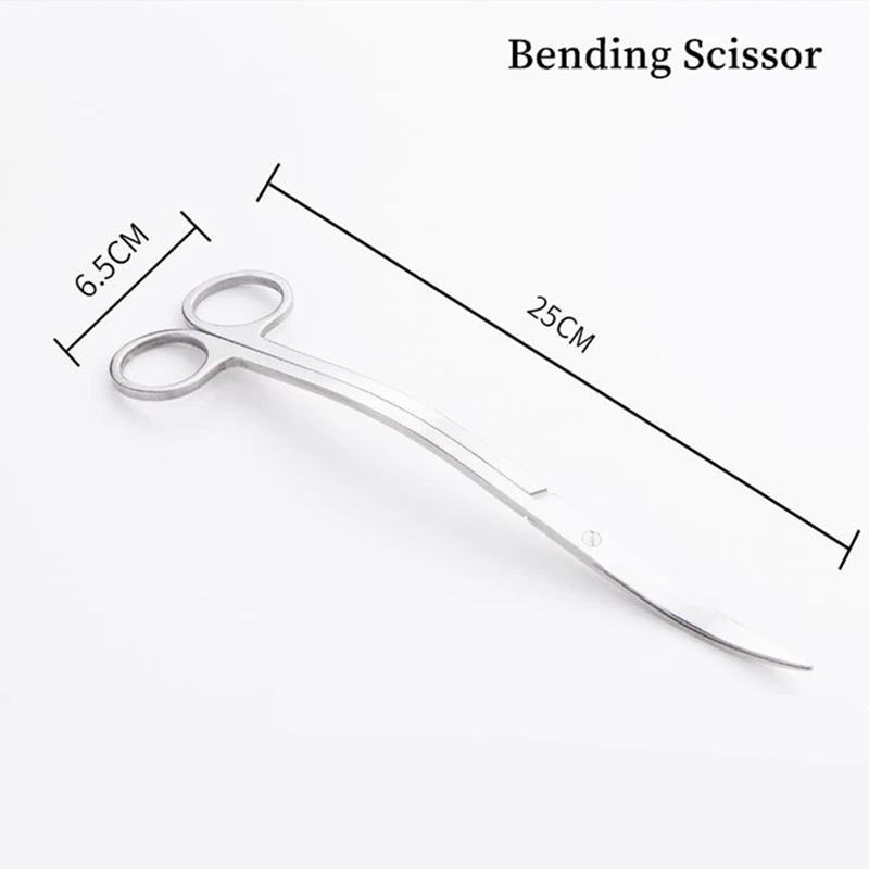 Aquarium Accessories Hard Stainless Steel Aquarium Tool Scissor Tweezers Plants Wave Scissors Fish Tank Shovels Cleaner Supplies