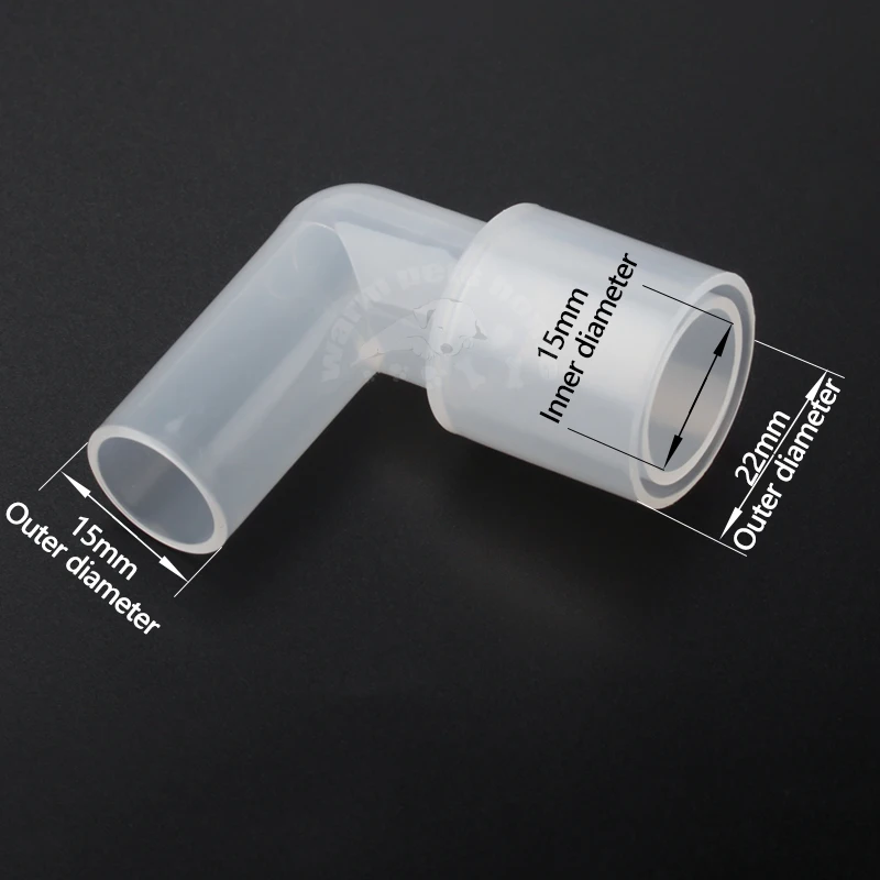 50pcs/100pcs Anesthesia Hose Connector Breathing Circuit Corrugated Tube L-Shaped Y-Shaped Connector Straight Connection Adapter
