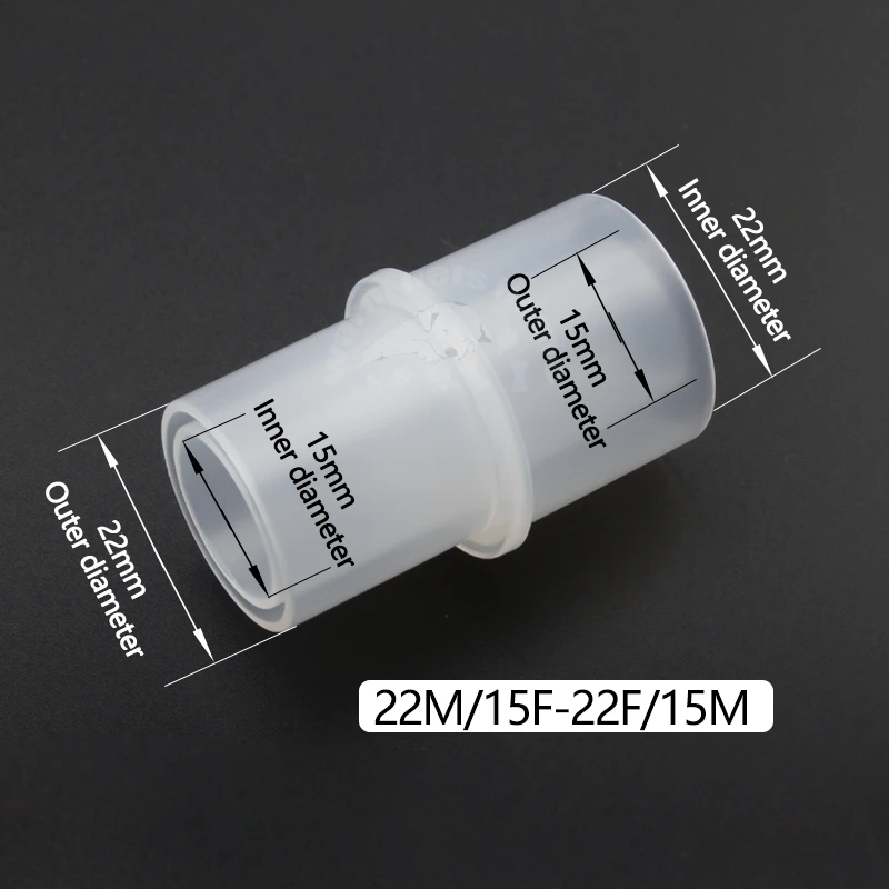 50pcs/100pcs Anesthesia Hose Connector Breathing Circuit Corrugated Tube L-Shaped Y-Shaped Connector Straight Connection Adapter